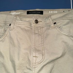 Men’s Liverpool khakis 34x30